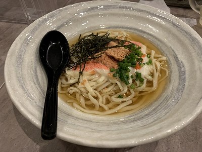 明太クリームうどん