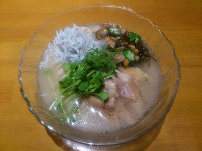 冷やし梅しらすらぁめん