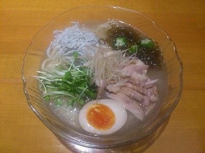 鯵ダシのじんわりきいた冷やししらすらぁめん