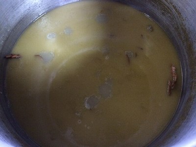 出来上がりのスープ