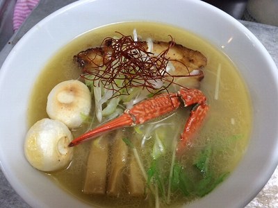 濃厚渡り蟹白湯塩らぁ麺