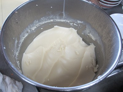 冷蔵した白湯スープ