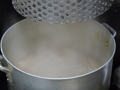 煮込み中のスープ