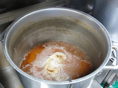 出来上がりのスープ