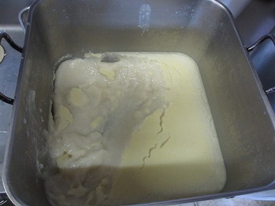 冷蔵中のスープ