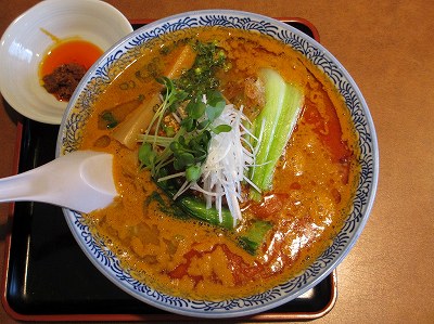 濃厚な海老の担々麺（限定）