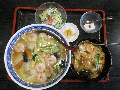 中華飯セット（海老ラーメン）