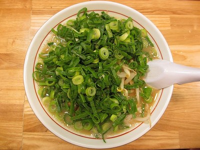 大ばかねぎラーメン + もやし