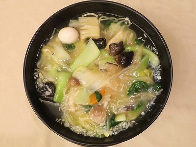 野菜のあんかけスープそば