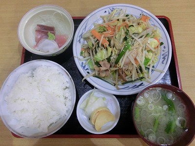 野菜炒め定食