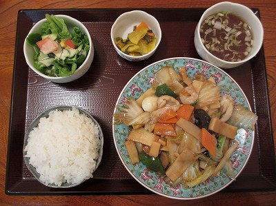 八宝菜定食