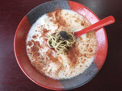 世界三大キノコの泡ラーメン
