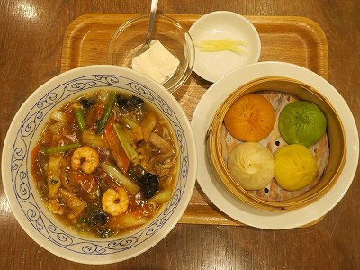 四種小籠包と選べる麺セット