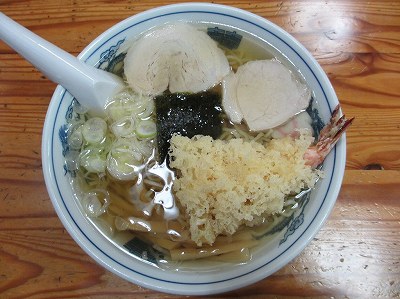 天ぷら中華そば（秋冬限定）