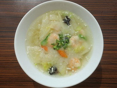 えび入りあんかけスープそば