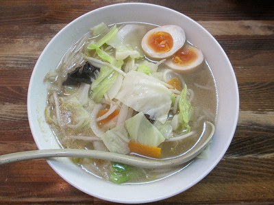 野菜ラーメン（塩）（味玉）