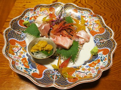刺身三点盛り