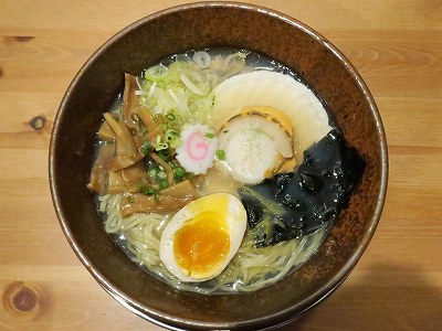 魚貝香る貝ラーメン極 塩