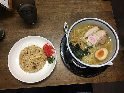 支那そばと半チャーハンセット