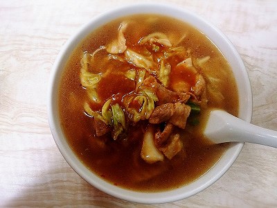 肉みそラーメン（真上から）
